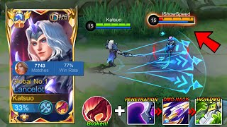 WTF DAMAGE LANCELOT BEST BUILD AND EMBLEM FOR 1 SHOT 2024 INSANE DAMAGE 😱 [upl. by Cirdek140]