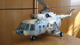 Model kartonowy Helikopter MI 17 133 paper models Helicopter Mi 17 [upl. by Borchers586]