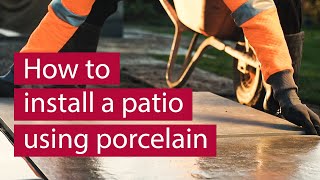 How to lay a porcelain patio [upl. by Ennoitna]