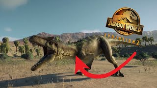 Giga FIGHTS Allosaurus  4K Jurassic World Evolution 2 [upl. by Glynias]