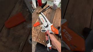 Stihl GTA 26 maintenance after use 🧡🔋💪🏼 shorts [upl. by Yensehc]