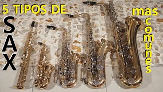 Los 5 TIPOS DE SAXOFONES más usados [upl. by Ennayd]