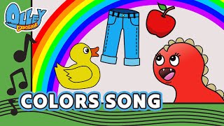 COLORS SONG  Music Video  Olley Dinosaur  Learn Sing Explore  Educational Kids Songs [upl. by Noedig]