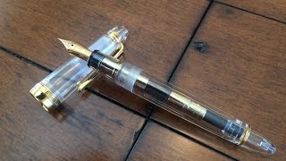 Sailor 1911L Demonstrator fountain pen review [upl. by Natsyrk]