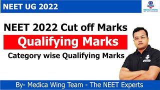 NEET cut off 2022 After result  NEET 2022 Qualifying Marks for GEN OBC SC ST amp PWD [upl. by Allemac]