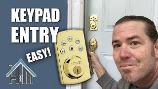 How to change keyless entry deadbolt key pad code on entry door Easy [upl. by Serle258]