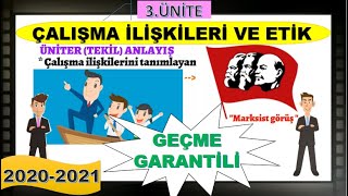 Çalışma İlişkileri ve Etik  Ünite3  Aöf 2020 Güz Dönemi  Aöf  Ata Aöf  Auzef  Aöf Online Sınav [upl. by Semreh694]