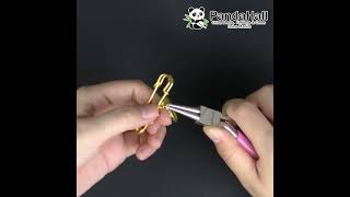 How to make DIY brooches with findings and pendants IFINA17105F pandahall diy jewelrymaking [upl. by Eitsyrc610]