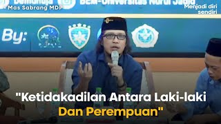 kenyataannya lebih banyak patriarki dari pada matriarki  Mas Sabrang MDP [upl. by Wilson971]