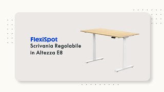 Scrivania Regolabile in Altezza E8  FlexiSpot [upl. by Avis]