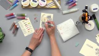 How to Watercolor with Gelatos  Erin Bassett with FaberCastell [upl. by Joacimah]