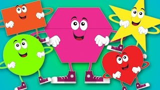 Shapes Song  Learn Shapes For Kids  Baby Learning Videos [upl. by Charmine]