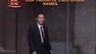 David Letterman Funniest Top 10 Ever  California Names [upl. by Adilen]