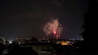 Großfeuerwerk Kalter Markt Schlüchtern 2022 [upl. by Skcirdnek]