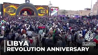 Libyans celebrate 13th anniversary of revolution despite conflict and political division [upl. by Ylek782]