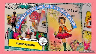 Art by Marlene postcard stamp and fancy girls stamp Signature collection❤️ [upl. by Mani]