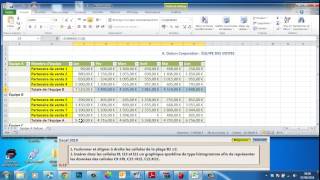 Examens MOS ُExcel 2010 Question 9 [upl. by Nnyleitak]