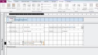 Size amp Position Controls on Microsoft Access Forms [upl. by Michella928]