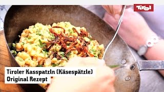 Käsespätzle Das allerbeste Tiroler Kasspatzln Rezept 👨‍🍳 [upl. by Ecirual]