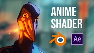 Anime amp Toon Shader tutorial in Blender amp After Effects [upl. by Aken]