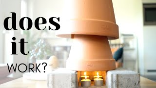 How to Make DIY Clay Pot Candle Heater in Just Minutes  Does it really work [upl. by Nuahsal]