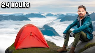 24 Hours On MountainWith Peace  Solo Camping [upl. by Sayer807]