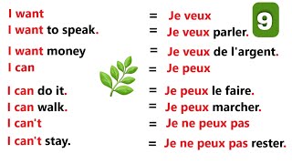 phrases simples pour apprendre langlais facilement  partie 9 ✪✪✪✪easy sentences to learn french 🌿 [upl. by Mossolb]