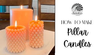 How To Make Pillar Style Candles Candle Making Tutorial Free Recipe [upl. by Kayley]