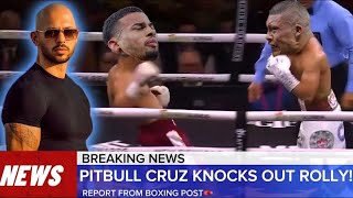 ROLLY ROMERO VS PITBULL CRUZ FIGHT HIGHLIGHTS [upl. by Rawdin462]