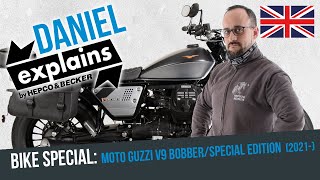 Daniel Explains Bike Special MOTO GUZZI V9 Bobber  Special Edition 2021 [upl. by Kimberlee]