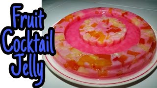 Paano gumawa ng Fruit Cocktail Jelly  JOMINEL TV [upl. by Modesty]