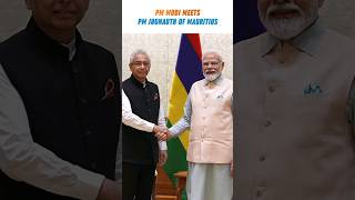 PM Narendra Modi holds bilateral meeting with PM Pravind Jugnauth of Mauritius [upl. by Odrude]