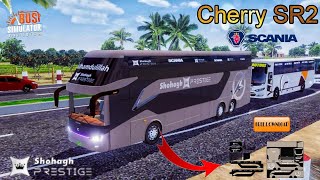 Shohagh Prestige Bus Skin For Bus Simulator Bangladesh Cherry SR2 Bus Skin Free Download Premium Bus [upl. by Adalie]