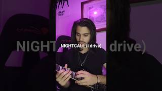 Nightcall  Kavinsky guitar ryangosling drive kavinsky nightcall shorts guitarcover music [upl. by Amathiste]