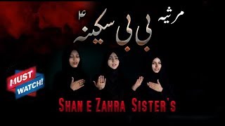 Marsiya  BiBi Sakina sa  Shan E Zahra Sisters  2017 [upl. by Mllly542]