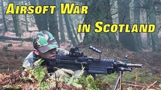 Airsoft War M249 L86 Section8 Scotland HD [upl. by Eeralih935]