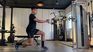 Unilateral Cable Row Lunge [upl. by Sholeen]