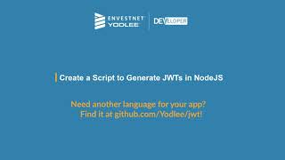 Envestnet  Yodlee Developer JWT Tutorial [upl. by Supmart]