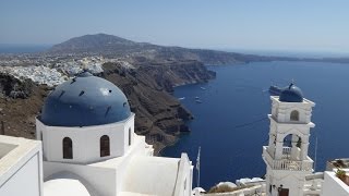 Fira Firostefani Imerovigli  Santorin Island  Greece [upl. by Eatnohs]