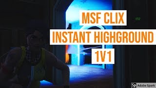 MSF Clixs AGGRESSIVE Start for EASY Highground in 1v1s Fortnite Creative Tutorial [upl. by Eedyak]