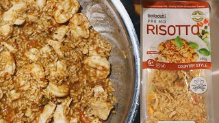 Easy Risotto chicken n shrimp  Testing Belladotti Country Style Risotto from Home Goods [upl. by Ezzo510]