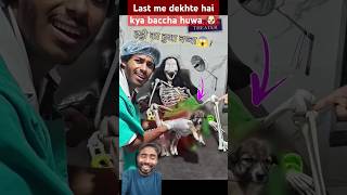 Haddi💀 का बच्चा हुआ  कुत्ता😱😱 comedybaby [upl. by Ardnassak495]