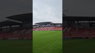 Canadians Inside Wrexham Football Stadium travelvlog wrexham canadatravel [upl. by Terb73]