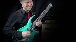 Henri Aalto plays Crossroads jam with 8string CREO headless guitar [upl. by Crifasi]