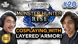 Layered armor cosplay  MH Rise with the Bros 20 May 8 2021 [upl. by Ennairrac393]