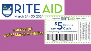 Rite Aid AD SCAN  March 24  30 2024  EARN 5 BC wyb 30 coupon  patel7ravi7 [upl. by Susan]