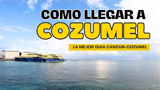 De CANCUN a COZUMEL  Autobus ADO  Ferry Ultramar  GUÍA COMPLETA [upl. by Anaihr]