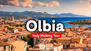 Olbia Sardinia Italy A Beautiful Seaside Town Gem 🇮🇹 Italy 4k Walking Tour ☀️ ▶︎CAPTIONS [upl. by Akirre514]