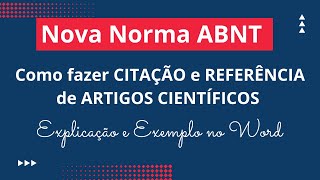 Formatação das referências bibliográficas de acordo com as normas da ABNT [upl. by Delle]