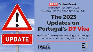 The 2023 Updates on Portugal’s D7 Visa [upl. by Aleit]